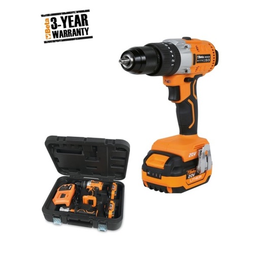 [1972/K20V-13BMC] BETA 1972/K20V-13BMC New Impact drill kit, 20V, BRUSHLESS