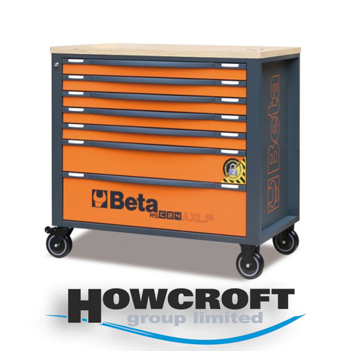 [RSC24AXLP/7] BETA Tools RSC24AXLP/7 Mobile roller cab with 7 drawers, with wood worktop and anti-tilt system, long model