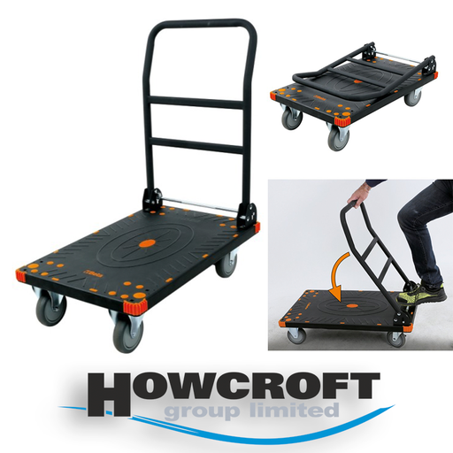 [C48P] BETA Tools C48P Folding tool trolley, Retractable handle for quick, compact storage, Max capacity: 300 kg