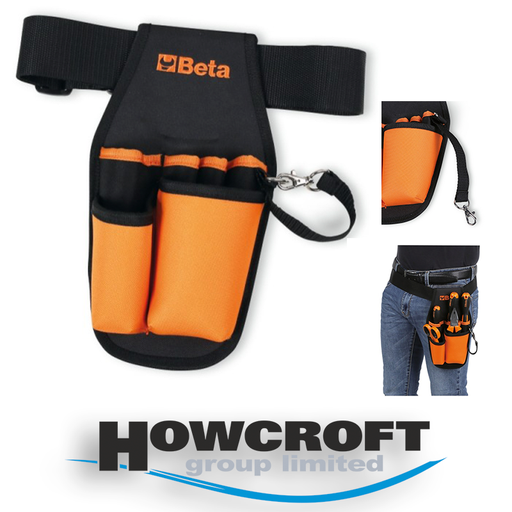 [2005MPU] BETA Tools 2005MPU Tool pouch with five large pockets & adjustable belt, made from HD nylon