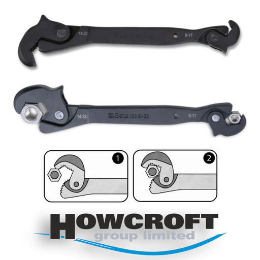 [186] BETA Tools 186 Self-locking wrench with automatic take-up device for hexagons, 8 to 32 mm