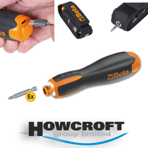 [1210E/GE] BETA Tools 1210E/GE Evox-E electric screwdriver 250rpm >12 Nm, 1/4" magnetic bit holder, USB-C, 6x LED