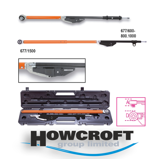 BETA Tools 677/C Break-back torque wrenches 3/4" 1059-1869mm 6-9.6kg