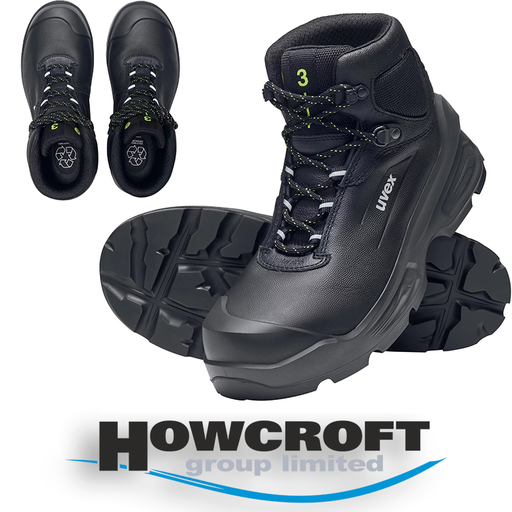 [S3 SRC] uvex 3 68742 i-PUREnrj Safety Boots S3 SRC ESD Cert Metal-Free Water Res Leather UK 5-16 64039113