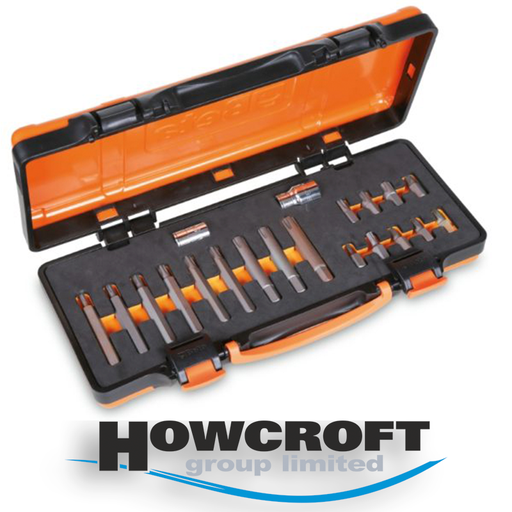 [867/C20] Beta Tools 867/C20 Assortment of 18 bits for RIBE® screws, with 10 mm hexagon drive and 2 accessories, in soft foam tray and metal case