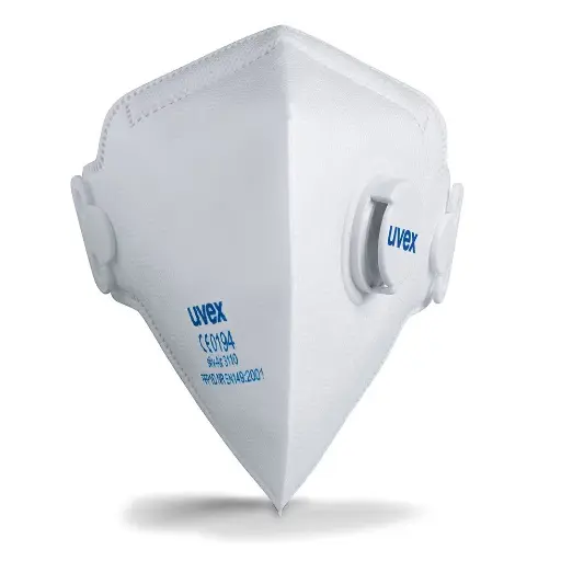 [silv-Air c 3110 FFP1 folding mask] uvex silv-Air c 3110 FFP1 fold flat valved folding mask