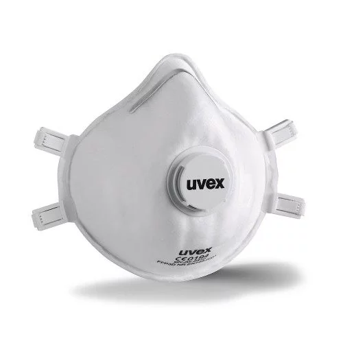 [silv-Air c 2312 FFP3 preformed mask (small)] uvex silv-Air c 2312 (small) FFP3 cup shape valved preformed mask smaller cup size suitable for narrower faces