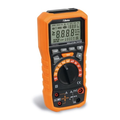 [1760OHM/2] Beta Tools Automotive 1760OHM/2 Megohmmeter for high voltage insulating testing