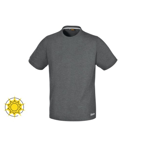 Beta Workwear 7553G Work crew neck t-shirt, made from jersey cotton, 150 g/m2, melange grey XS, S, M, L, XL, XXL, XXXL
