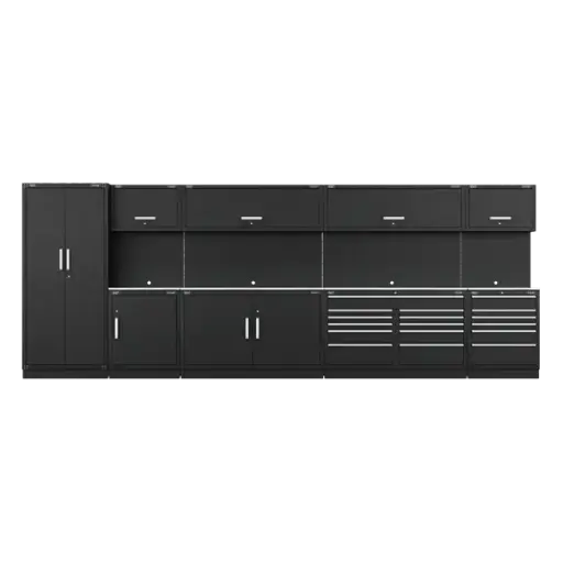 [APMSSTEEL] Sealey APMSSTEEL Custom Workshop Storage System with Stainless Worktop 5.58m