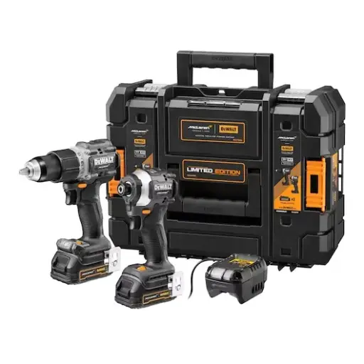 DEWALT DCK200ME2GT-GB DEWALT x McLaren F1 Team 18V XR Brushless Twin Kit