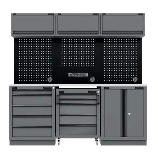 [APMSBESTACK03SS] Sealey APMSBESTACK03SS Custom Workshop Storage System with Stainless Worktop 2.04m