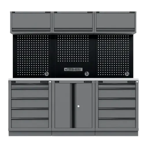 [APMSBESTACK04SS] Sealey APMSBESTACK04SS Custom Workshop Storage System with Stainless Worktop 2.04m)