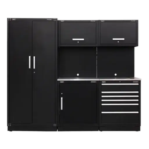 [APMSCOMBO1SS] Sealey APMSCOMBO1SS Storage System with Stainless Worktop 2.48m