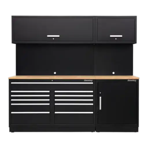 [APMSCOMBO4W] Sealey APMSCOMBO4W Storage System with Hardwood Worktop 2.33m