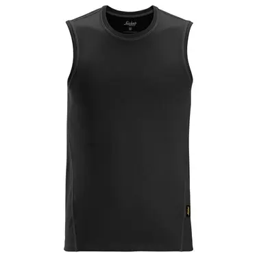 [2956 Stay Fresh Tank Top] Snickers 2956 Stay Fresh Tank Top Vest Black / Green Workwear with high breathability with superior comfort