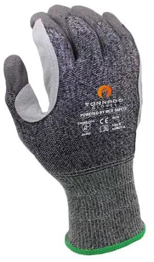[AUR01] MCR Safety Tornado Gloves | Cut Resistant Safety Gloves PPE | Aura | AUR01 | Cut Fibre | Leather